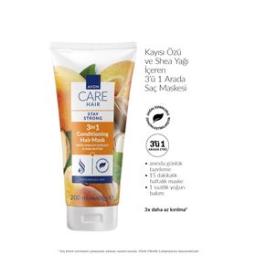 Avon Care 200 ml Kayısı Özü ve Shea Yağı İçeren 3’ü 1 Arada Saç Maskesi