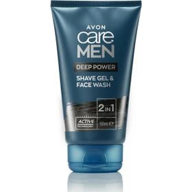 Avon Care 2'si 1 Arada Deep Power 150 ml Tıraş Jeli ve Yüz Temizleyicisi