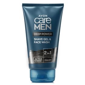 Avon Care 2'si 1 Arada Deep Power 150 ml Tıraş Jeli ve Yüz Temizleyicisi