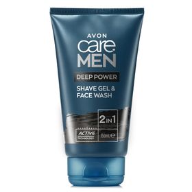 Avon Care 2'si 1 Arada Deep Power 150 ml Tıraş Jeli ve Yüz Temizleyicisi