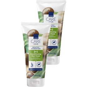 Avon Care 2x200 ml Aloe ve Makademya Yağı İçeren 3’ü 1 Arada Saç Maskesi