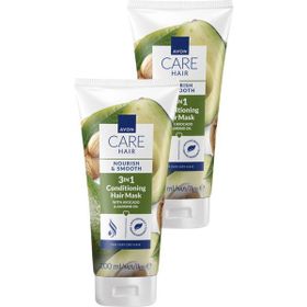 Avon Care 2x200 ml Avokado ve Badem Yağı İçeren 3’ü 1 Arada Saç Maskesi