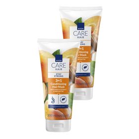 Avon Care 2x200 ml Kayısı Özü ve Shea Yağı İçeren 3’ü 1 Arada Saç Maskesi