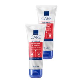 Avon Care 2x75 ml Gliserin ve Badem Yağı İçeren El Kremi
