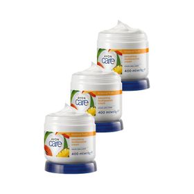 Avon Care 3x400 ml Tropical Fruits Ananas Mango ve Papaya Özlü Çok Amaçlı Krem