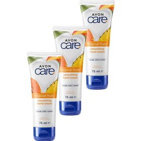 Avon Care 3x75 ml Tropical Fruits Ananas Mango ve Papaya Özlü El Kremi