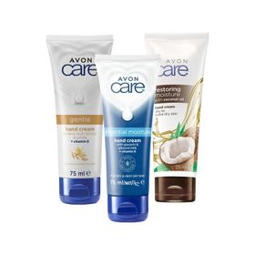 Avon Care Gliserin ve Badem Sütü + Hindistan Cevizi Yağı + 3x75 ml Vanilya Özlü El Kremi