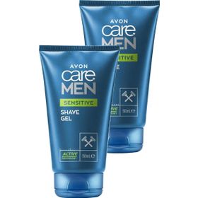 Avon Care Men Sensitive 2x150 ml Papatya ve Aloe Özü İçeren Tıraş Jeli
