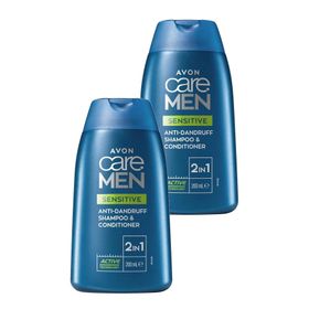Avon Care Men Sensitive 2x200 ml 2'si 1 Arada Kepek Önleyici Şampuan ve Saç Kremi
