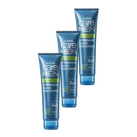 Avon Care Men Sensitive 3x100 ml 2'si 1 Arada Tıraş Sonrası Balsam ve Nemlendirici