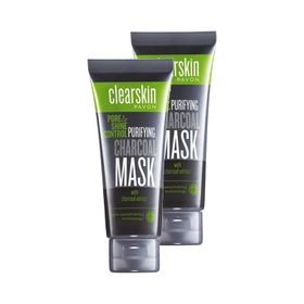 Avon Clearskin 2x75 ml Pore Shine Kömür Maske