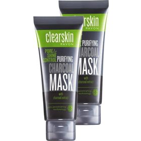 Avon Clearskin 2x75 ml Pore Shine Kömür Maske