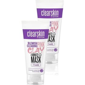 Avon Clearskin Blemish Clearing Leke Karşıtı Pembe Kil 2x75 ml Yüz Maskesi