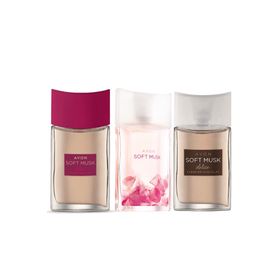 Avon EDT 50 ml Soft Musk + Soft Musk Delice Fleur De Chocolat + Soft Musk Delice Velvet Berries Kadın Parfüm Paketi
