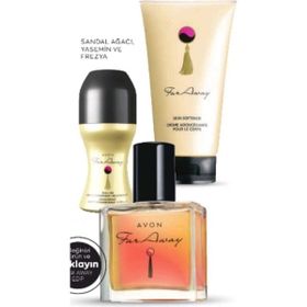 Avon Far Away EDP 30 ml Kadın Parfüm + Vücut Losyonu + Roll-On