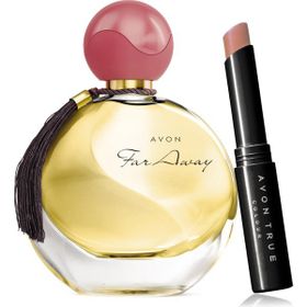 Avon Far Away Kadın Parfüm EDP 50 ml ve Ultra Beauty Ruj Stylo Cappucino Paketi