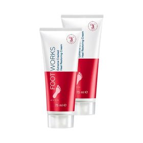 Avon Foot Works 2x75 ml Çatlak Topukları Onarıcı Ayak Kremi
