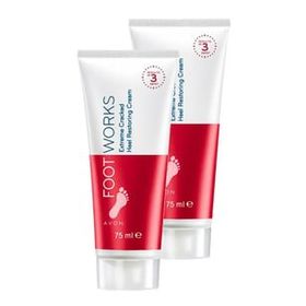 Avon Foot Works 2x75 ml Çatlak Topukları Onarıcı Ayak Kremi