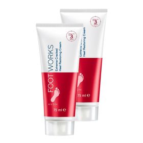 Avon Foot Works 2x75 ml Çatlak Topukları Onarıcı Ayak Kremi