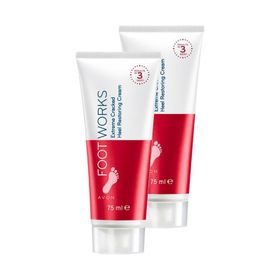 Avon Foot Works 2x75 ml Çatlak Topukları Onarıcı Ayak Kremi