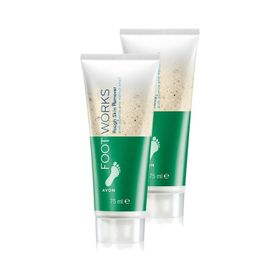 Avon Foot Works 2x75 ml Rough Sertleşmiş Cildi Arındırıcı Ayak Peeling