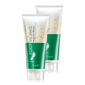 Avon Foot Works 2x75 ml Rough Sertleşmiş Cildi Arındırıcı Ayak Peeling