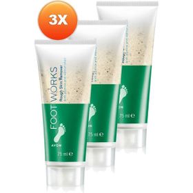 Avon Foot Works 3x75 ml Rough Sertleşmiş Cildi Arındırıcı Ayak Peeling
