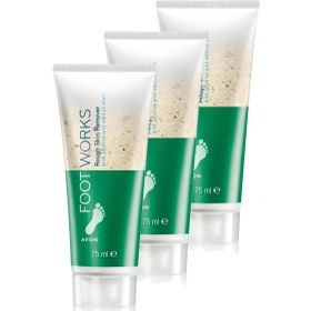 Avon Foot Works 3x75 ml Rough Sertleşmiş Cildi Arındırıcı Ayak Peeling