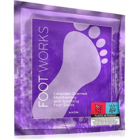 Avon Foot Works Lavanta Kokulu Nemlendirici ve Rahatlatıcı Ayak Çorabı