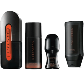 Avon Full Speed EDT 75 ml Deo Losyon Rollon 4'lü Erkek Parfüm Seti