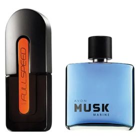 Avon Full Speed EDT 75 ml Erkek Parfüm + Musk Marine EDT 75 ml Erkek Parfüm