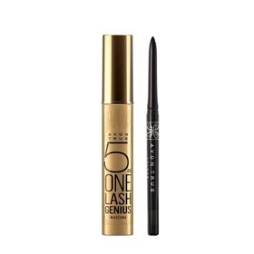 Avon Genius Siyah Maskara ve Blackest Black Göz Kalemi Paketi