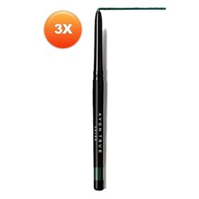 Avon Glimmersticks Asansörlü Açılıp Kapanabilen Göz Kalemi Emerald Üçlü Set