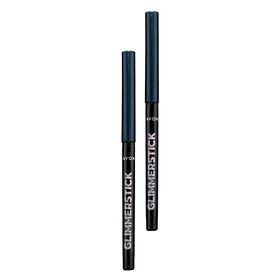 Avon Glimmersticks Pırıltılı Asansörlü Suya Dayanıklı Göz Kalemi Black Ice İkili Set