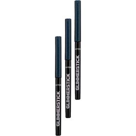 Avon Glimmersticks Piriltili Asansorlu Suya Dayanikli Goz Kalemi Black Ice Uclu Set