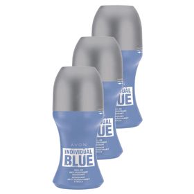 Avon Individual Blue 3x50 ml Erkek Roll-On Deodorant