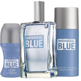 Avon Individual Blue Erkek Parfüm EDT 100 ml+ Deodorant 150 ml+ Roll On 50 ml + 100ml Musk