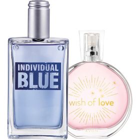 Avon Individual Blue Erkek Parfüm ve Wish Of Love Kadın Parfüm Paketi 150 ml