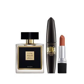 Avon Little Black Dress Kadın Parfüm Siyah Maskara ve Mat Ruj Paketi