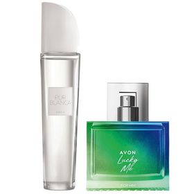 Avon Lucky Me EDT 75 ml Erkek Parfüm+Pur Blanca EDT 50 ml Kadın Parfüm Paketi