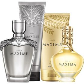 Avon Maxima EDP 50 ml Kadın Parfüm ve Maxime EDT 75 ml 4'lü Bakım Seti Erkek Parfüm