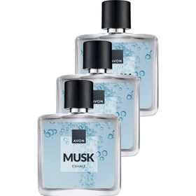 Avon Musk Exhale EDT 3x75 ml Erkek Parfüm
