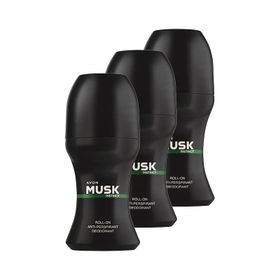Avon Musk Instinct 3x50 ml Erkek Roll On Deodorant