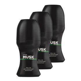 Avon Musk Instinct 3x50 ml Erkek Roll On Deodorant