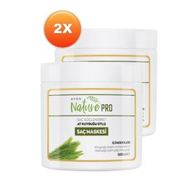 Avon Nature Pro 2x500 ml At Kuyruğu Otlu Saç Maskesi