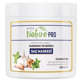 Avon Nature Pro 500 ml Sarımsak Kekikli Saç Maskesi