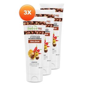 Avon Nature Pro At Kestanesi ve Kırmızı Biberli 250 ml 3'lü Balsam