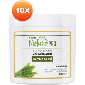 Avon Nature Pro At Kuyruğu Otlu 10x500 ml Saç Maskesi
