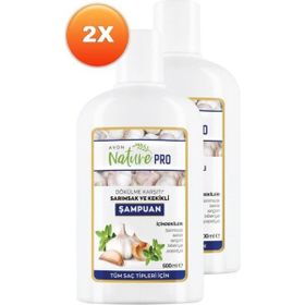 Avon Nature Pro Sarımsak ve Kekikli 2x500 ml Şampuan