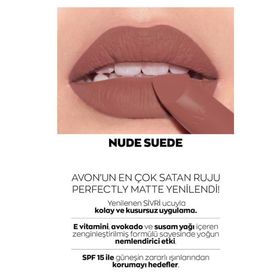Avon Nude Suede True Colour Perfectly Mat Ruj